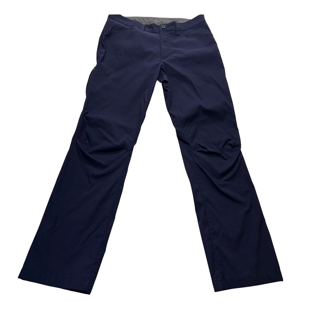 Eddie Bauer Stretch Tech Cargo Hiking Pants Men 34x32 Navy Blue